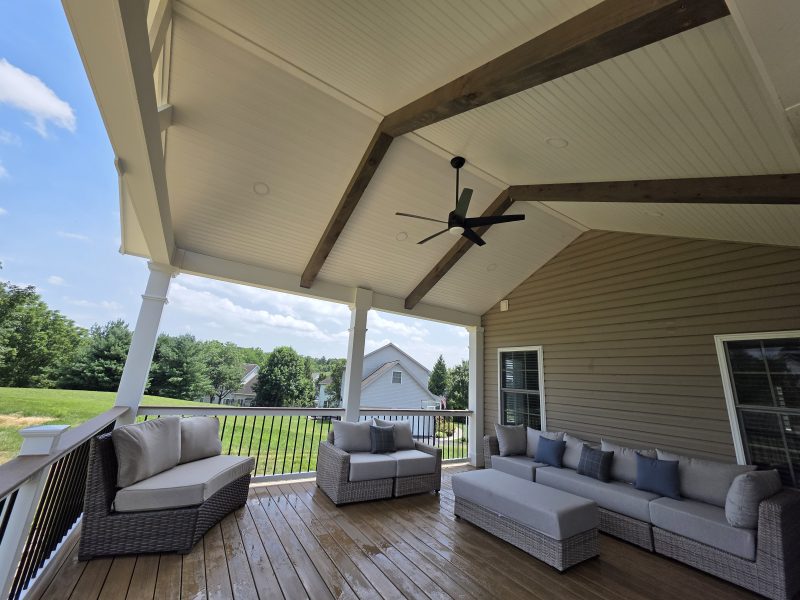 Attached Deck with Roof