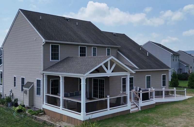 Attached Deck With Roof